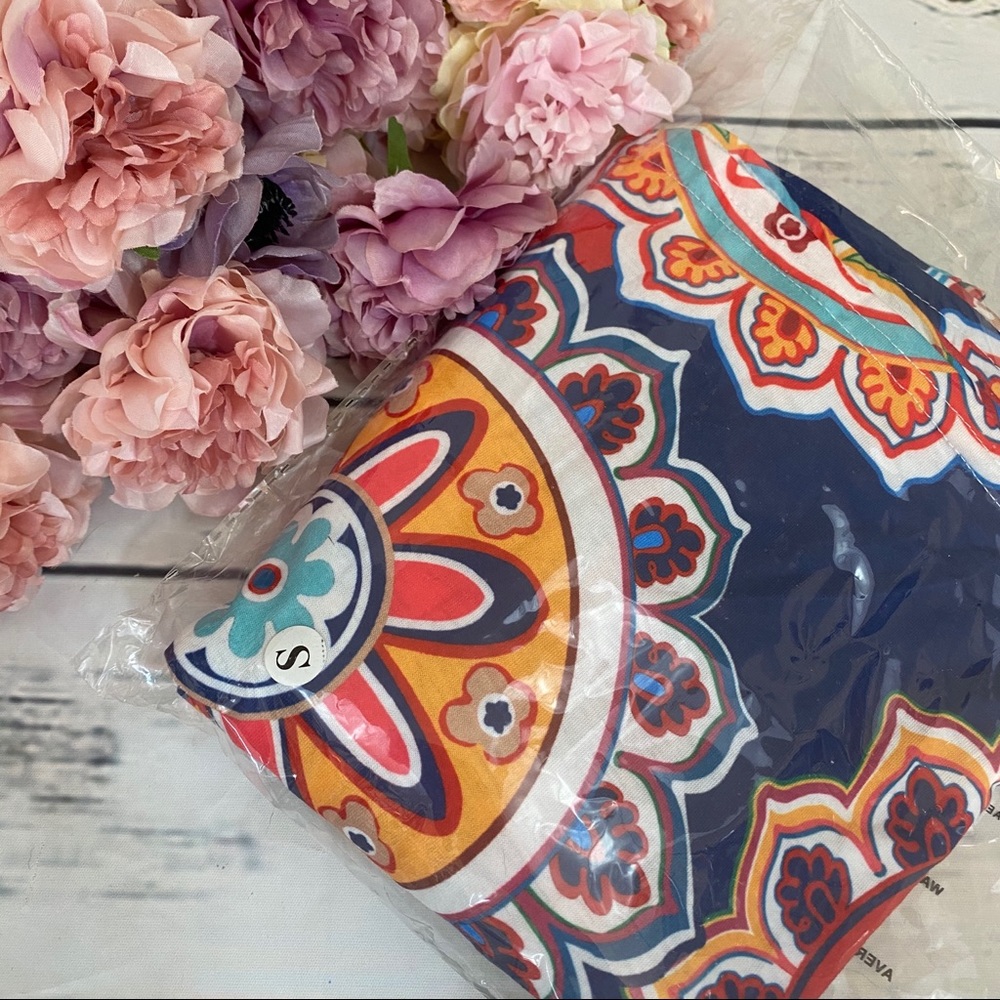 Boho Geometric Floral Sundress with Pockets - Picture 12 of 13